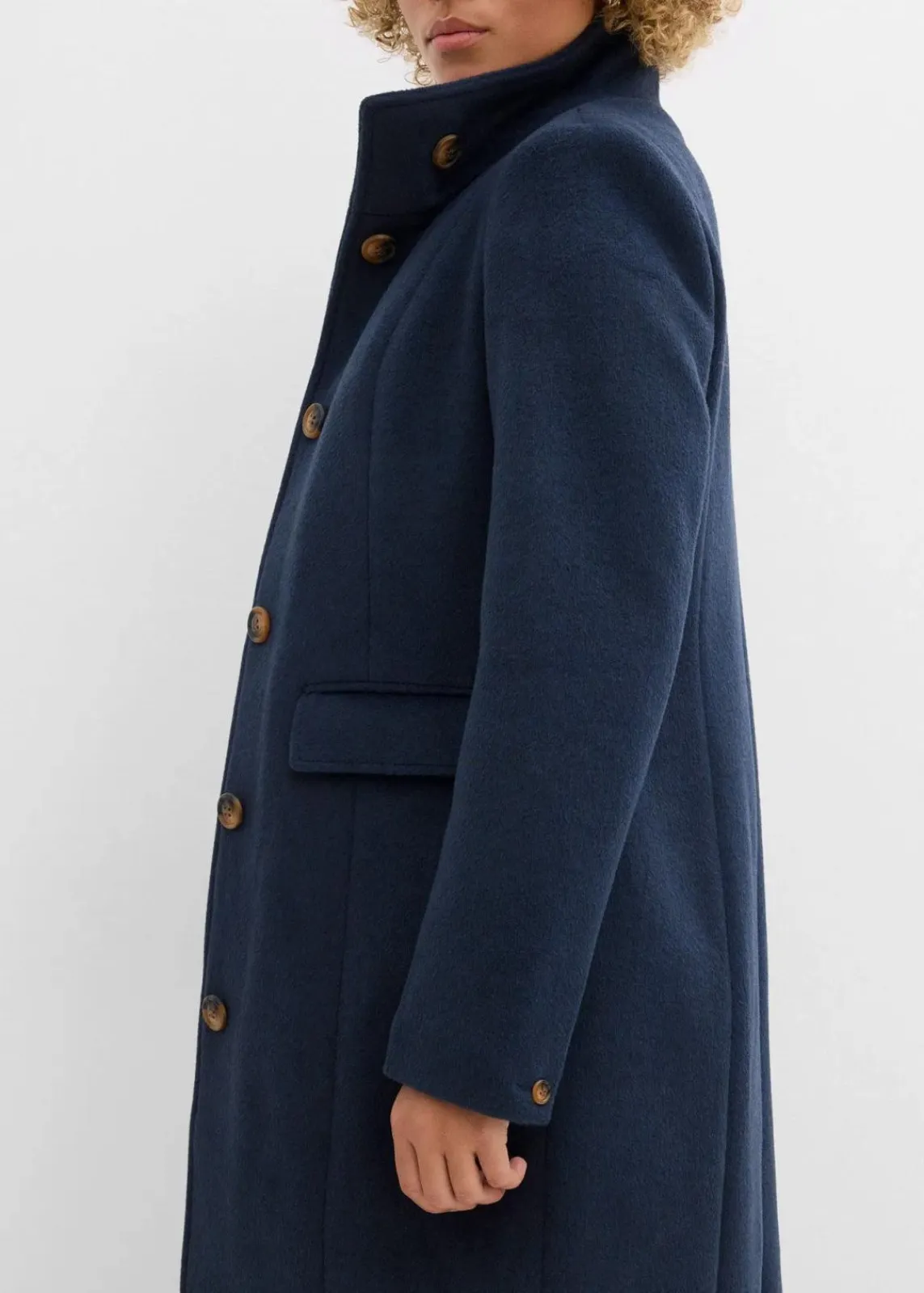 bonprix Jacken & Mäntel|Bekleidung·Hosen^Wintermantel, 2in1 Optik tiefblau meliert