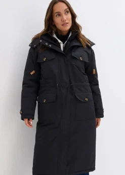bonprix Jacken & Mäntel|Bekleidung·Hosen^Wintermantel, 2in1 Optik schwarz