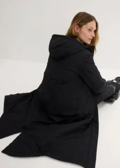 bonprix Bekleidung·Hosen|Jacken & Mäntel^Wintermantel mit Innensteppung schwarz