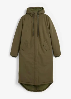 bonprix Jacken & Mäntel|Bekleidung·Hosen^Wintermantel mit Innensteppung dunkeloliv