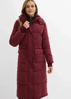 bonprix Jacken & Mäntel|Bekleidung·Hosen^Wintermantel mit seitlichen Reißverschlüssen dunkelbeere