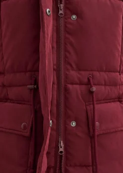 bonprix Jacken & Mäntel|Bekleidung·Hosen^Wintermantel mit seitlichen Reißverschlüssen dunkelbeere