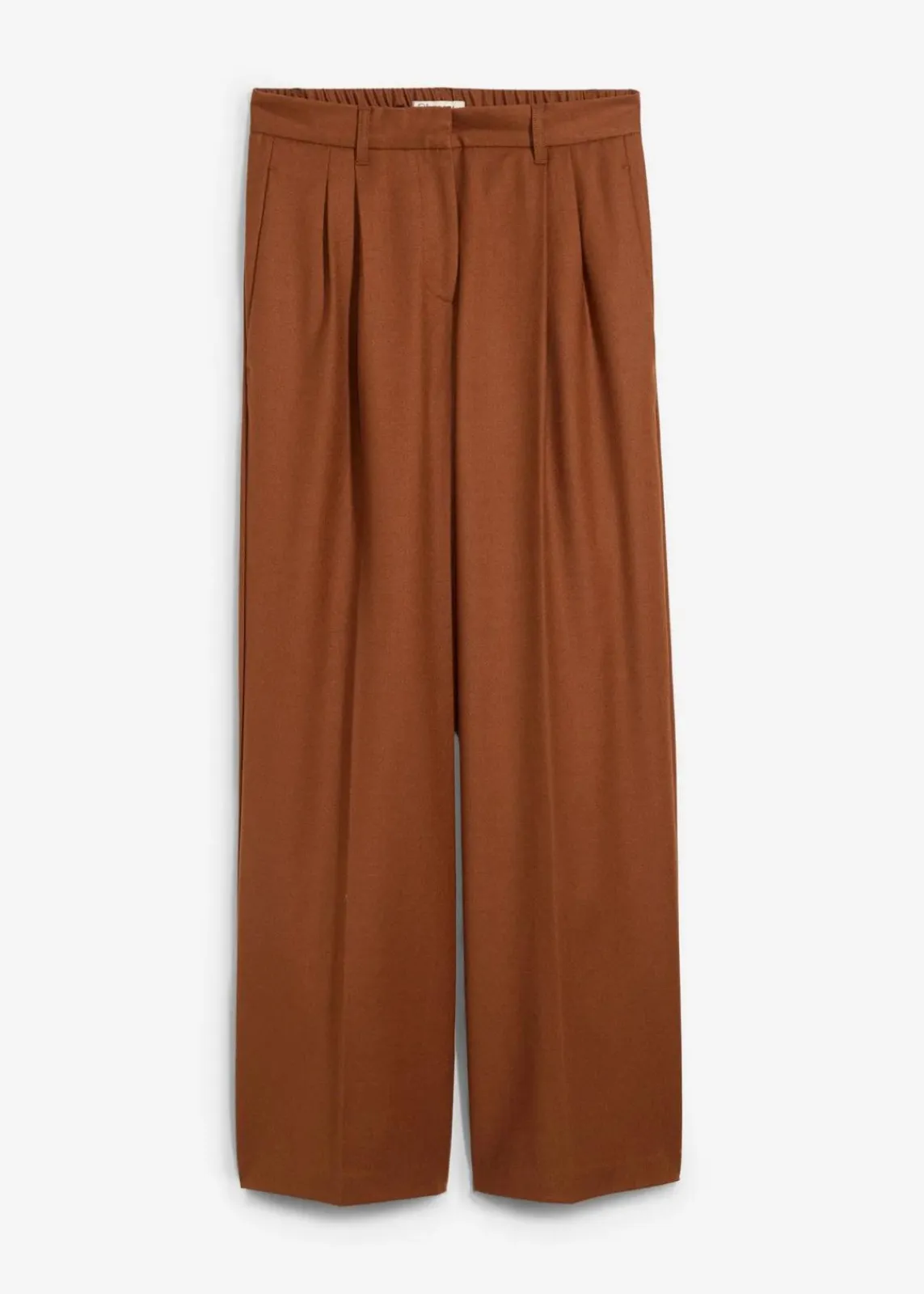 bonprix Bekleidung·Kleider^Wollhose mit Bundfalten ziegelbraun