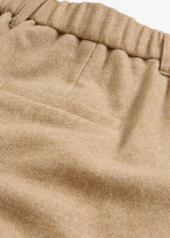 bonprix Bekleidung·Kleider|Hosen^Wollhose mit Fischgratmuster naturbeige meliert