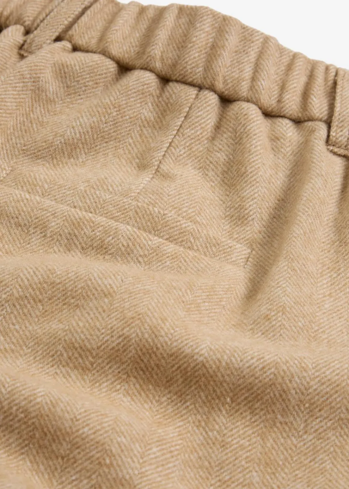 bonprix Bekleidung·Kleider|Hosen^Wollhose mit Fischgratmuster naturbeige meliert
