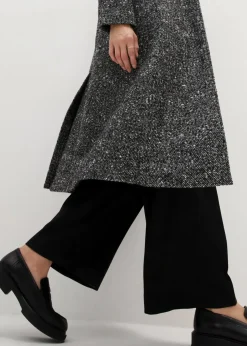 bonprix Bekleidung·Hosen|Jacken & Mäntel^Wollmantel mit Struktur schwarz