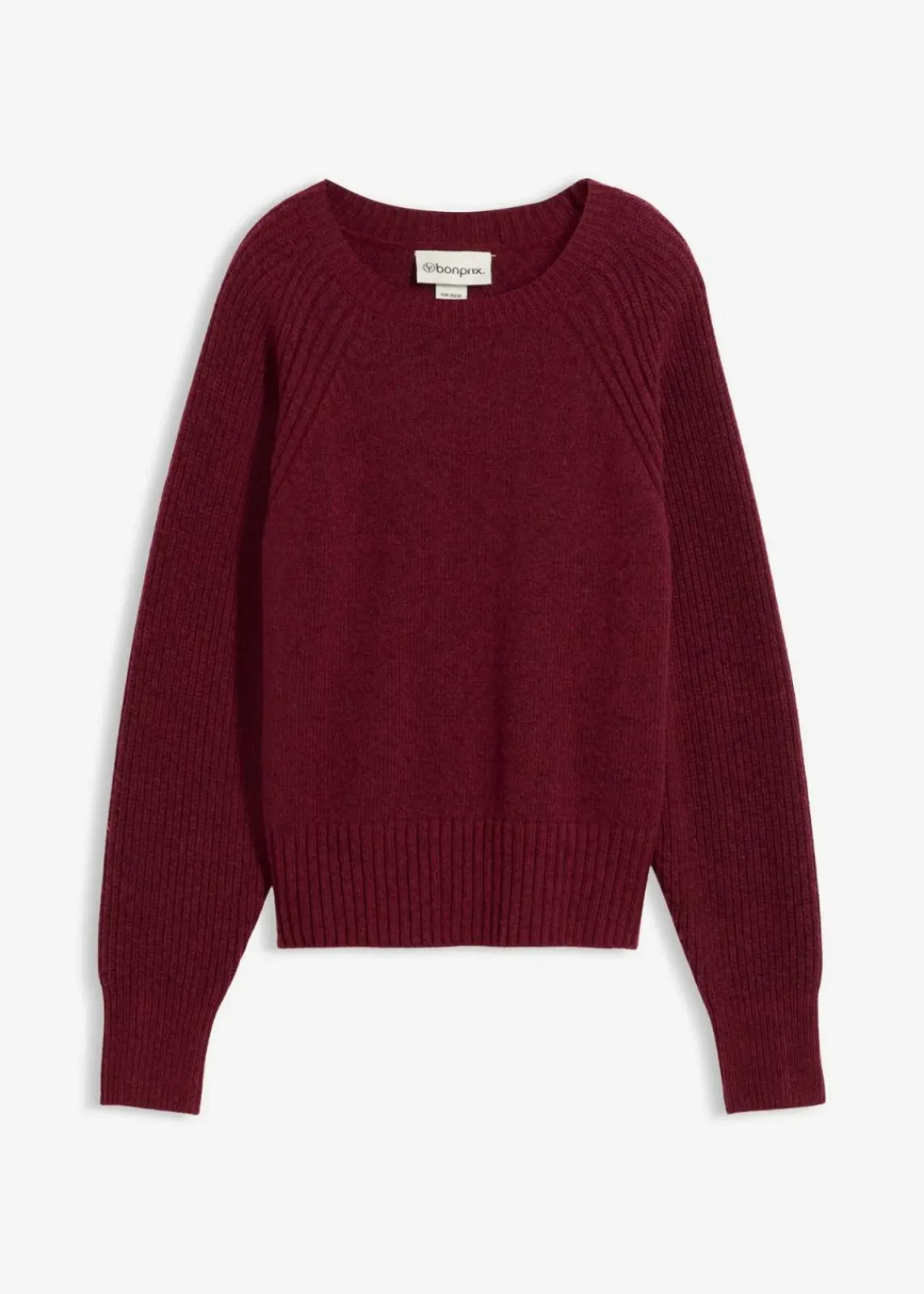 bonprix Bekleidung·Umstandsmode|Pullover & Strickjacken^Wollpullover pflaumenrot
