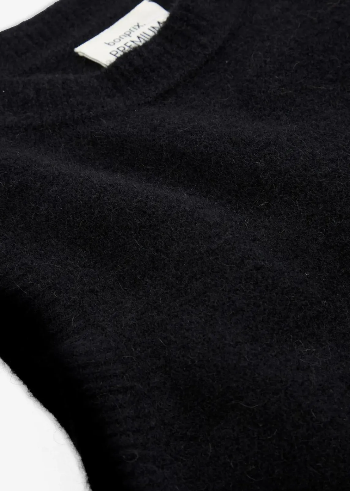 bonprix Bekleidung·Jeans|Premium^Wollpullunder mit Alpaka schwarz