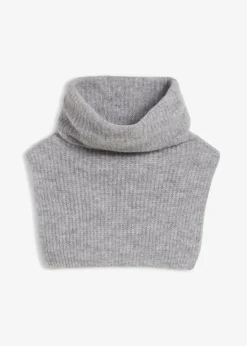 bonprix Schuhe & Accessoires In Spezialgrößen·Tücher & Ponchos|Schals & Tücher^Wollschlauchschal mit Alpaka grau meliert