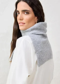 bonprix Schuhe & Accessoires In Spezialgrößen·Tücher & Ponchos|Schals & Tücher^Wollschlauchschal mit Alpaka grau meliert