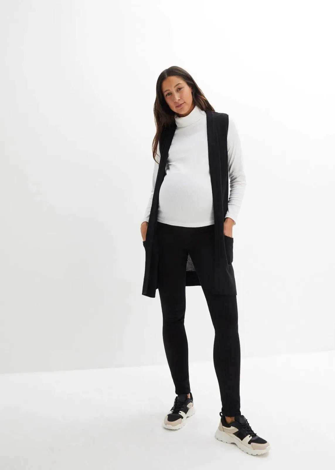 bonprix Bekleidung·Blazer|Umstandsmode^Wärmende Umstandsjeggings mit leicht angerauter Innenseite schwarz denim