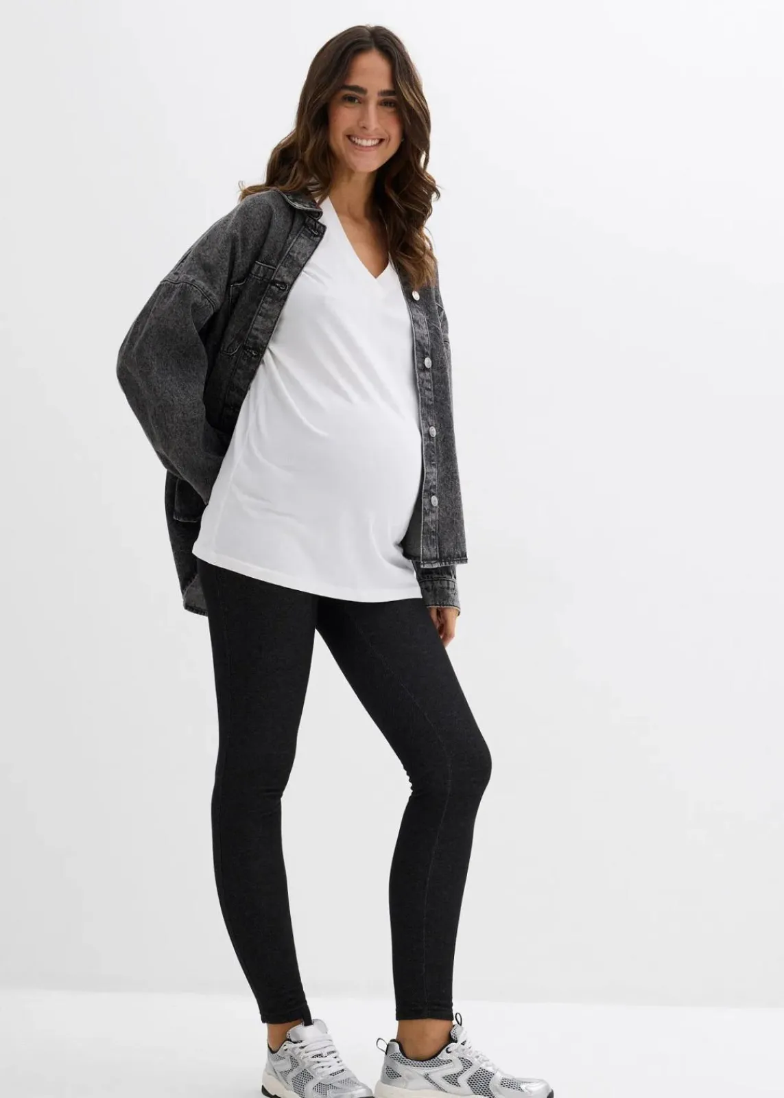 bonprix Bekleidung·Blazer|Umstandsmode^Wärmende Umstands-Leggings schwarz