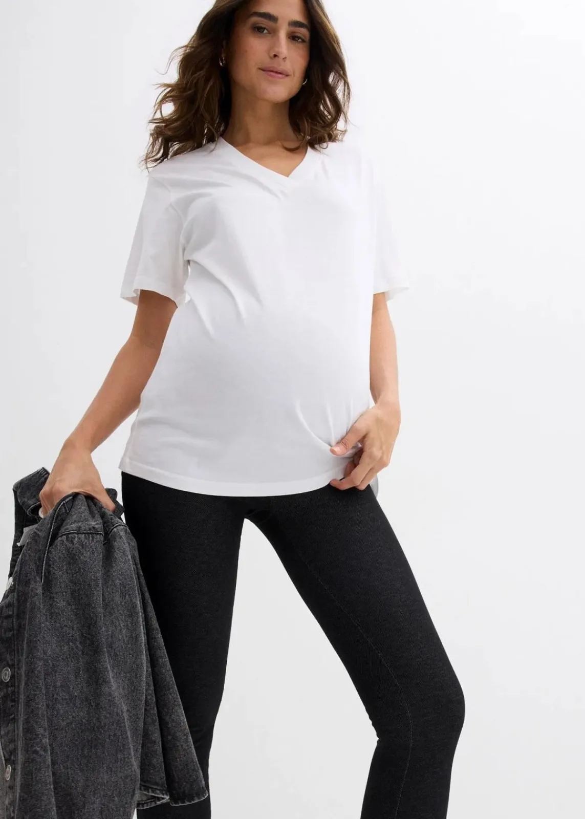 bonprix Bekleidung·Blazer|Umstandsmode^Wärmende Umstands-Leggings schwarz