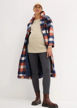 bonprix Bekleidung·Blazer|Umstandsmode^Wärmende Umstands-Leggings mit Teddyfutter anthrazit meliert/wollweiß